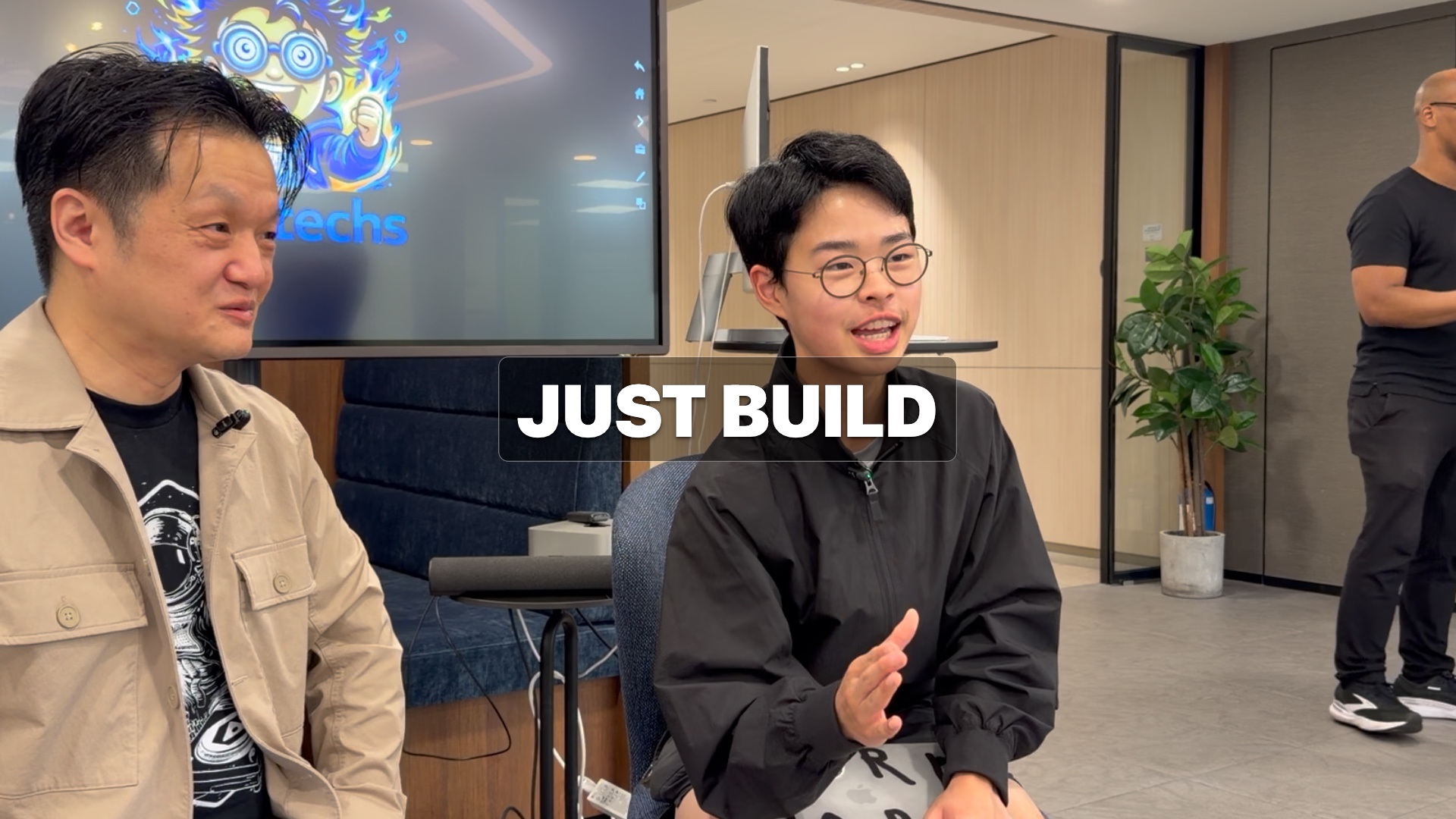 Impact text: JUST BUILD